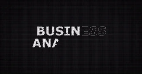 Drawing a word BUSINESS ANALYTICS Stock Footage 60813521