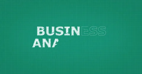 Drawing a word BUSINESS ANALYTICS Stock Footage 60844149