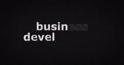 Drawing a word BUSINESS DEVELOPMENT 스톡 동영상 60813506