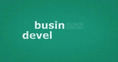 Drawing a word BUSINESS DEVELOPMENT Video stock 60844164