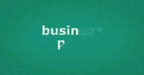 Drawing a word BUSINESS PLAN Video stock 60844535