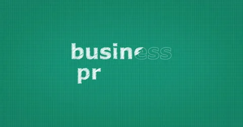 Drawing a word BUSINESS PROCESS Stockbeeldmateriaal 61063944