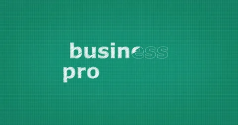 Drawing a word BUSINESS PROCESSES Video stock 60844560