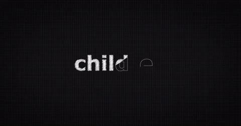 Drawing a word CHILDREN Video stock 60656775