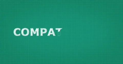 Drawing a word COMPATIBILITY Stock Footage 60904171