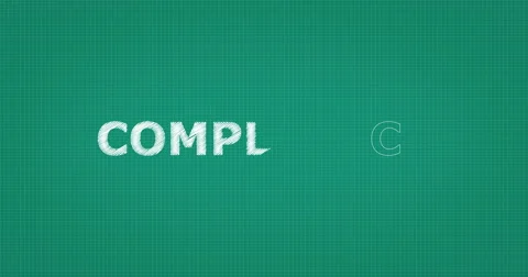 Drawing a word COMPLIANCE Vídeo Stock 60904177