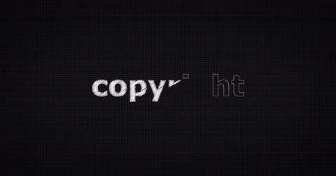 Drawing a word COPYRIGHT Stock-Footage 60657082