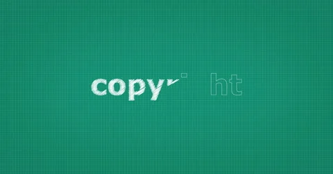 Drawing a word COPYRIGHT Stock Footage 60904198