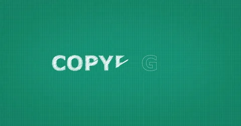 Drawing a word COPYRIGHT Stock Footage 60904200