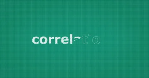 Drawing a word CORRELATIONS Stock Footage 60904208