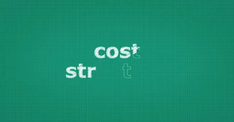 Drawing a word COST STRUCTURE Stock-Footage 60904215