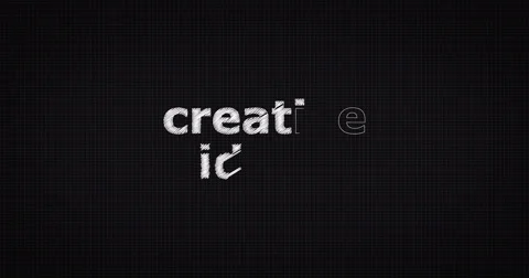 Drawing a word CREATIVE IDEAS Stock Footage 60657150