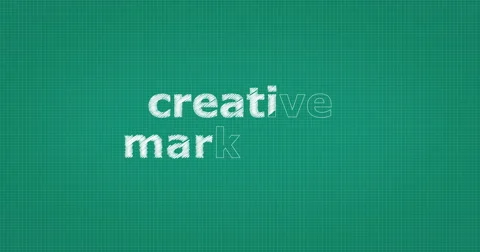 Drawing a word CREATIVE MARKETING 스톡 동영상 60904217