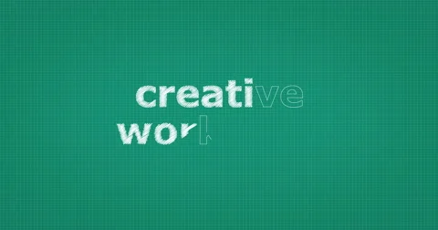 Drawing a word CREATIVE WORKSHOP Stock Footage 60904231