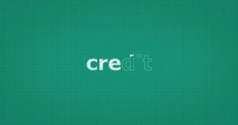 Drawing a word CREDIT Video stock 60904239