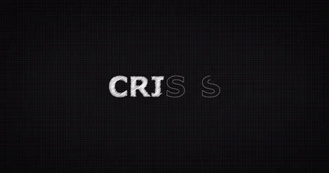 Drawing a word CRISIS Stock Footage 60657203
