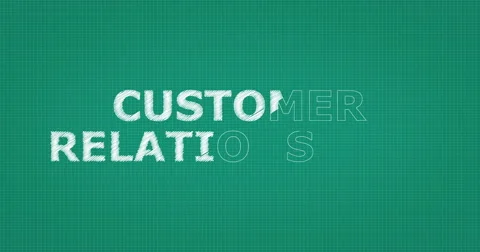 Drawing a word CUSTOMER RELATIONSHIPS Stock Footage 60904254