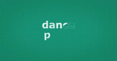 Drawing a word DANCE PARTY Stock Footage 60904264