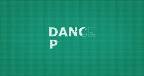 Drawing a word DANCE PARTY Stock Footage 60904266