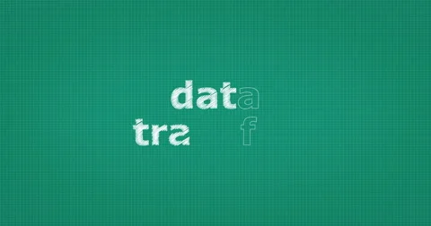 Drawing a word DATA TRANSFER Stock Footage 60904271