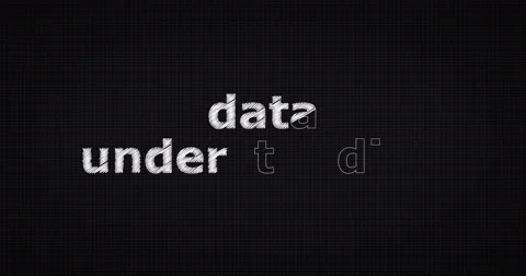 Drawing a word DATA UNDERSTANDING Video stock 60657278
