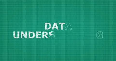 Drawing a word DATA UNDERSTANDING Video stock 60904279