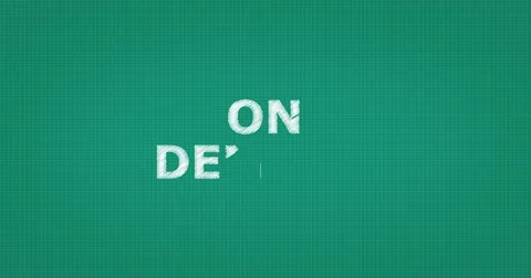 Drawing a word ON DEMAND Stock Footage 61140184