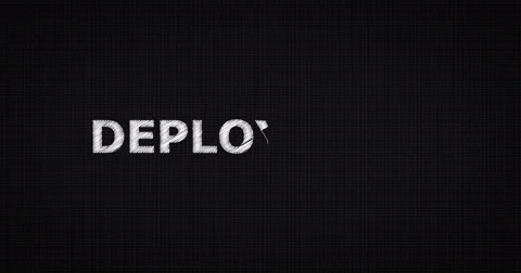Drawing a word DEPLOYMENT Stock Footage 60640548