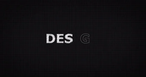 Drawing a word DESIGN Stock Footage 60617418