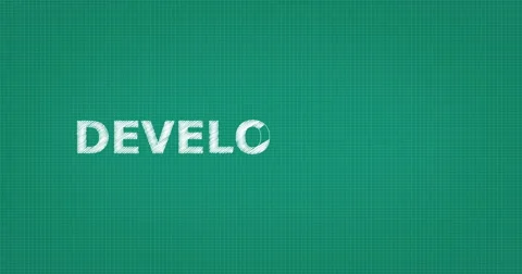 Drawing a word DEVELOPMENT Stock Footage 60904292