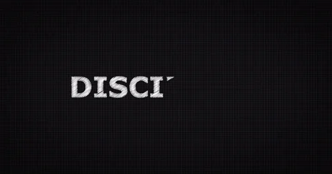 Drawing a word DISCIPLINE Stock Footage 60640550