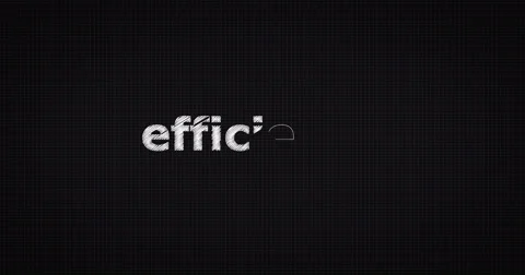 Drawing a word EFFICIENCY Stock Footage 60657400