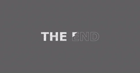 Drawing a word THE END Stock Footage 60577406