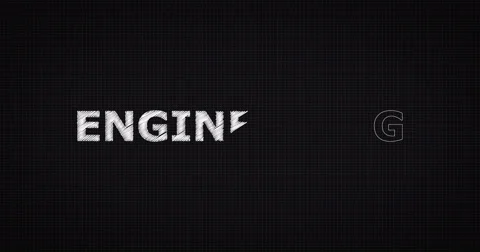 Drawing a word ENGINEERING Stock Footage 60617472