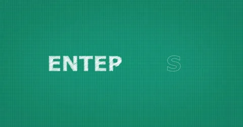 Drawing a word ENTERPRISE Video stock 60896987