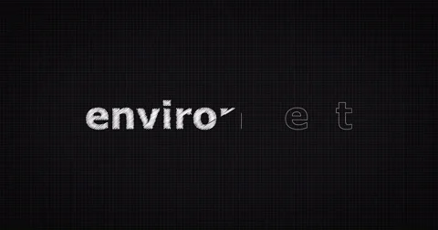 Drawing a word ENVIRONMENT Stock Footage 60660715