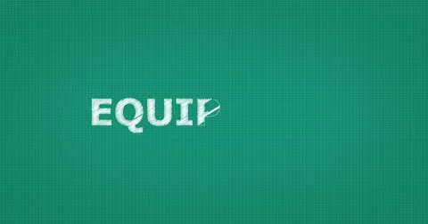 Drawing a word EQUIPMENT Stock Footage 60896999