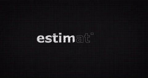 Drawing a word ESTIMATING Video stock 60660718