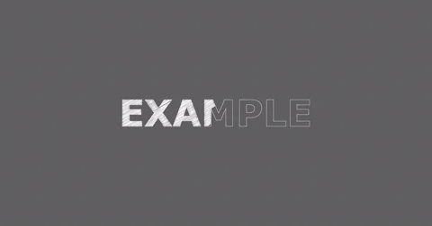 Drawing a word EXAMPLE Stock-Footage 60577008
