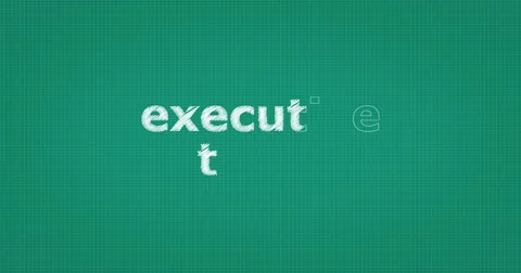 Drawing a word EXECUTIVE TEAM Stock Footage 60898652