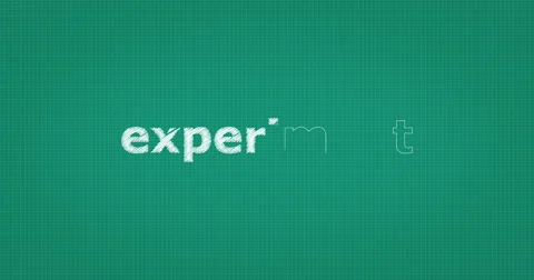 Drawing a word EXPERIMENT Stock Footage 60899146