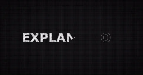 Drawing a word EXPLANATION 스톡 동영상 60657583