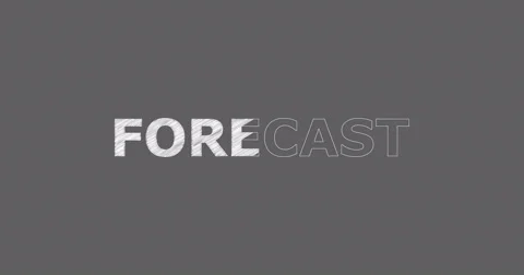 Drawing a word FORECAST Stock Footage 60604286
