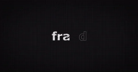 Drawing a word FRAUD Video stock 60667039