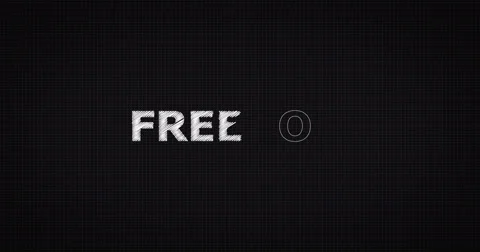 Drawing a word FREEDOM Video stock 60657667