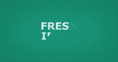 Drawing a word FRESH IDEAS Stock Footage 60900997