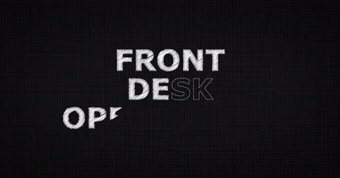 Drawing a word FRONT DESK OPERATIONS Stock Footage 60813660