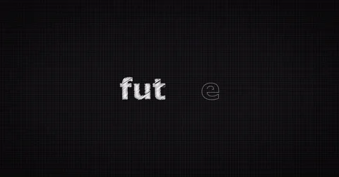 Drawing a word FUTURE 스톡 동영상 60667065