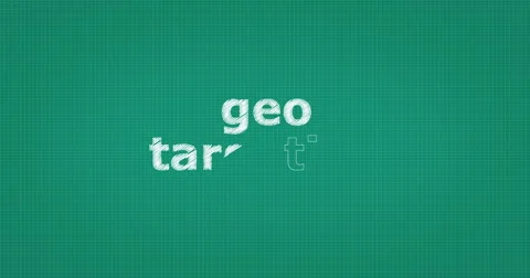 Drawing a word GEO TARGETING Stock Footage 60901500