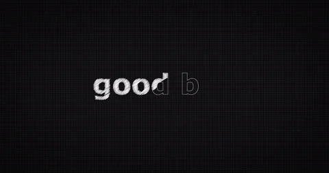 Drawing a word GOOD BYE Video stock 60667090